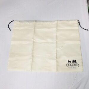 COACH Large Dust Bag Protective Satin Drawstring Cover for Shoes Purse Tote